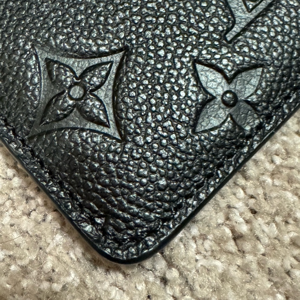 Louis Vuitton LV empreinte card holder black NWT NIB - Picture 5 of 5
